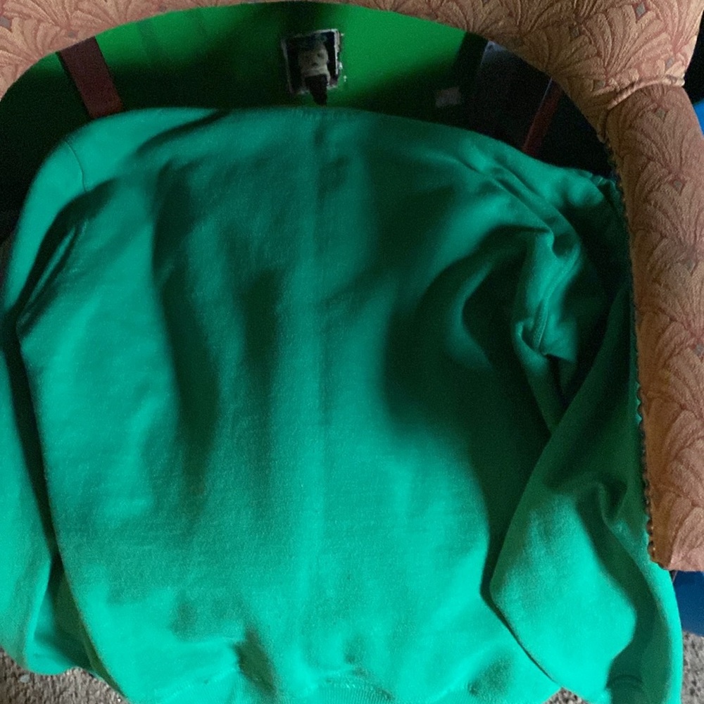 A green and white champion hoodie size medium - Picture 4 of 4